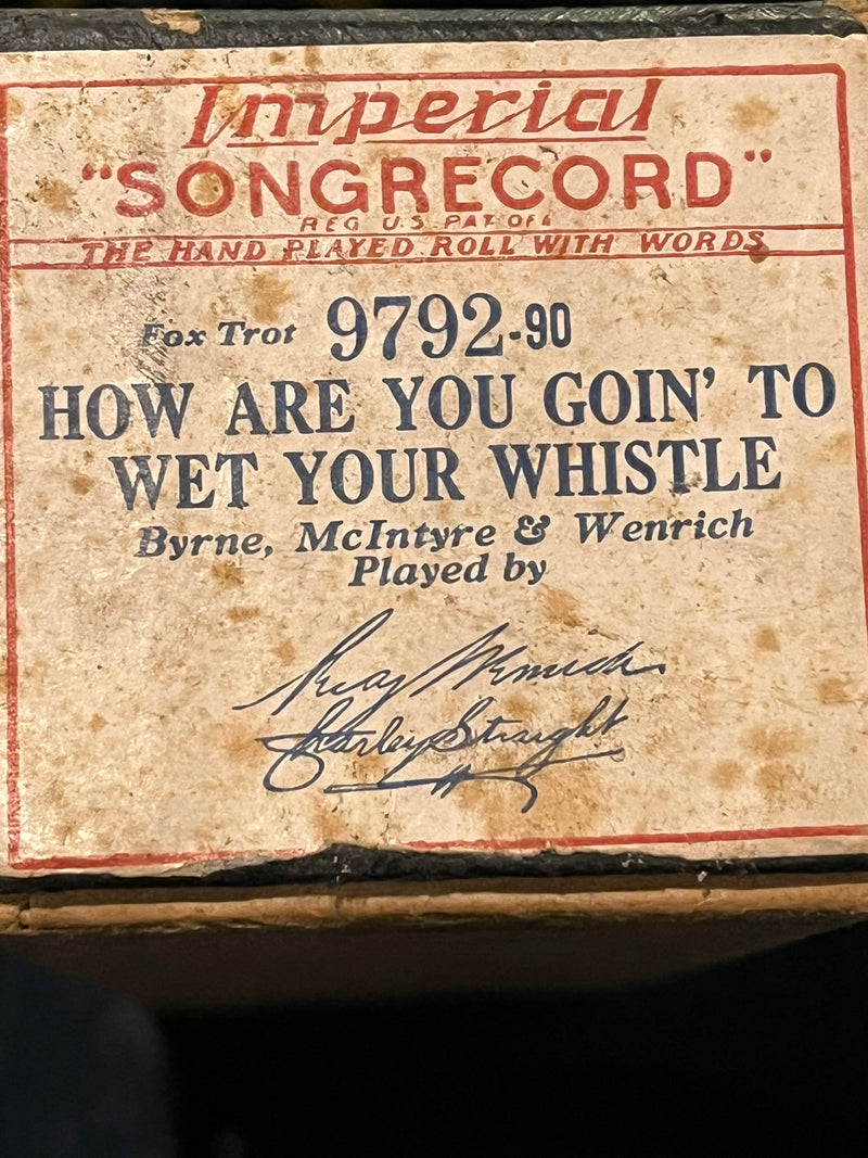 How Are You Going to Wet Your Whistle
