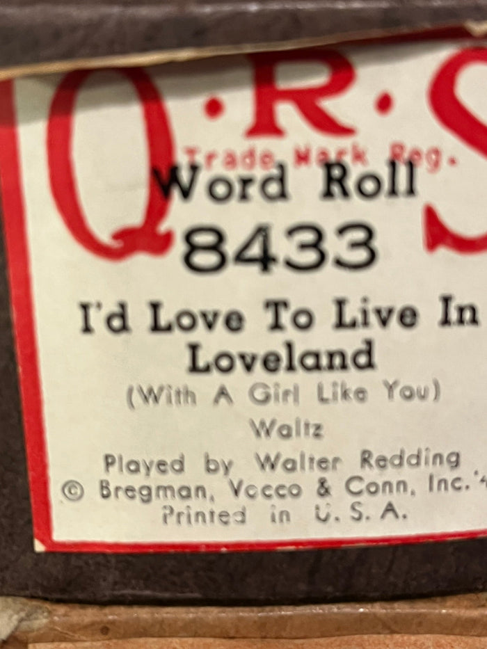 I'd Love To Live In Loveland  (Waltz)