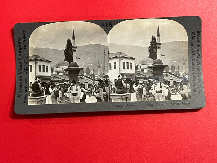 Natives in the Market. Sarajevo, Jugoslavia