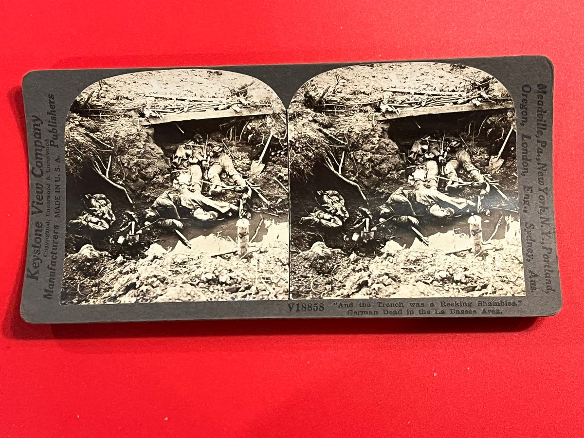 German Dead in the La Basse Area. WWI.