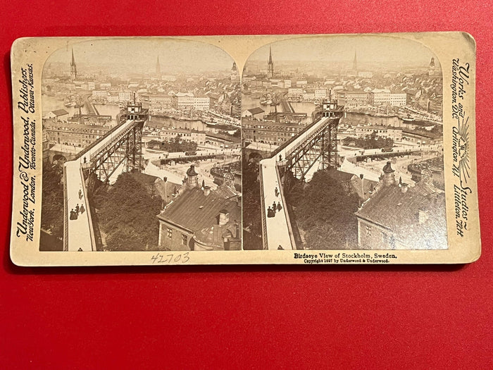 Birdseye View - Stockholm Sweden 1897