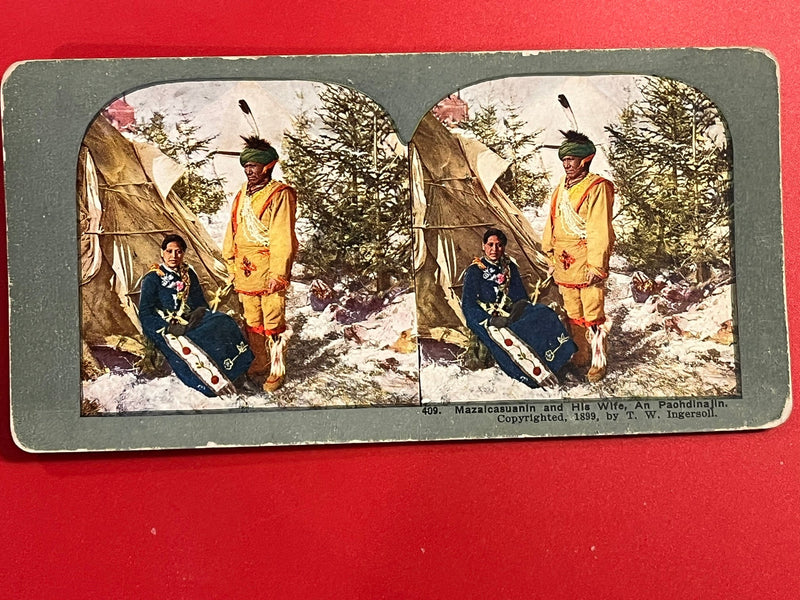Mazaicasuanin and his Wife - Sioux - 1899