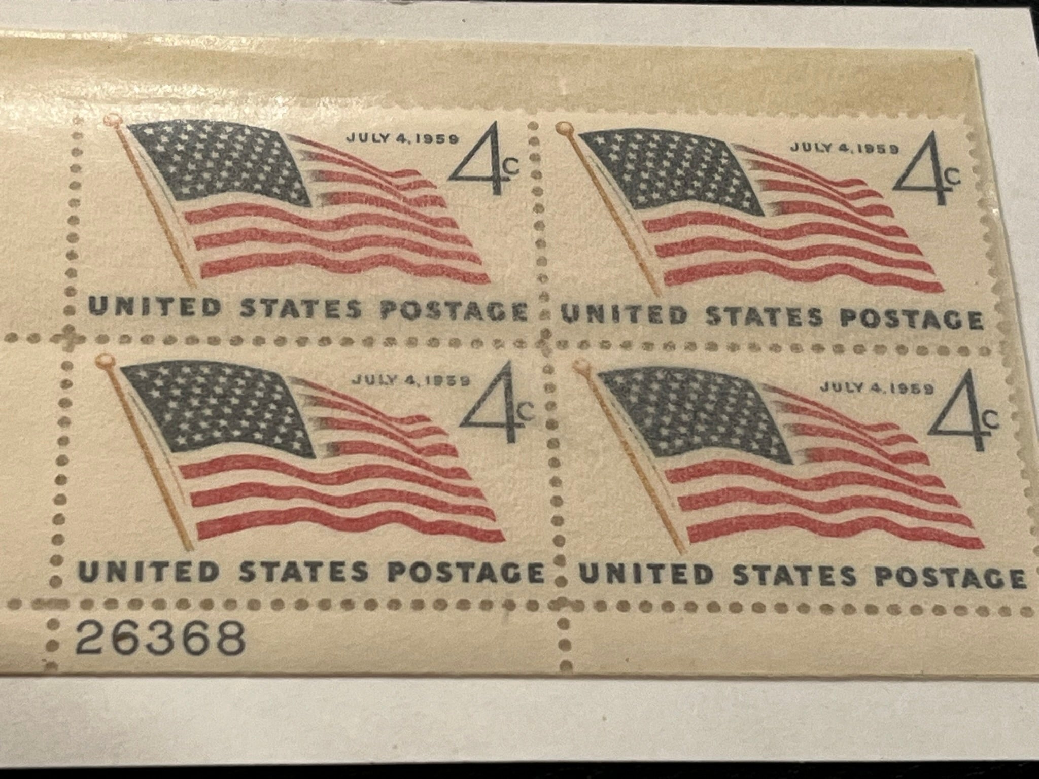 #1132 - 1959 4c 49 Star U.S. Flag – History Bound