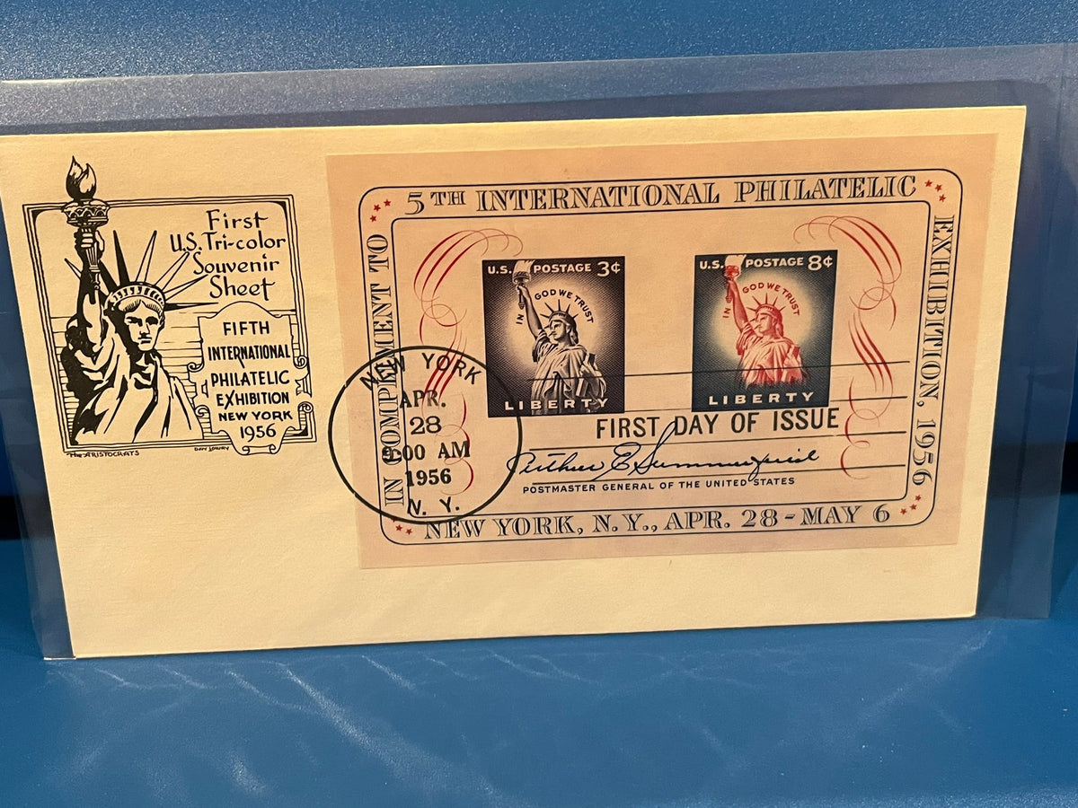 5th International Philatelic Exhibition - New York - FDC 1956