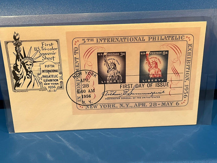 5th International Philatelic Exhibition - New York - FDC 1956