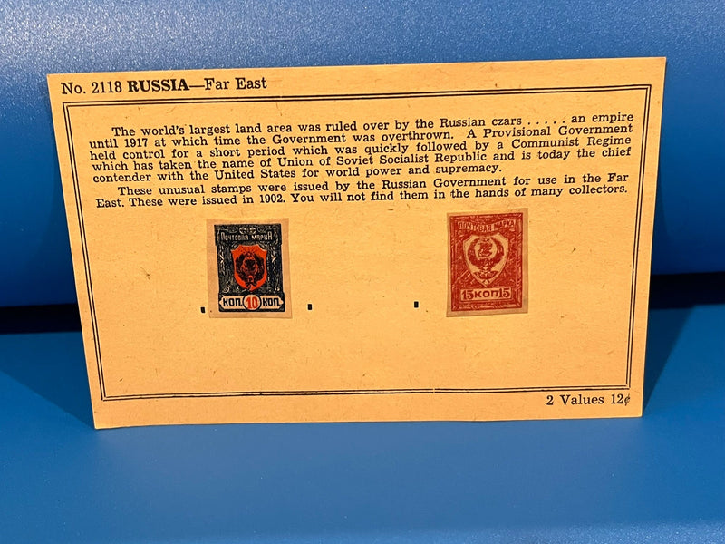 Russia - Stamps for use in the Far East. 1902