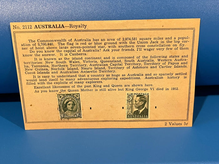 Australia - Queen Mother and King George VI