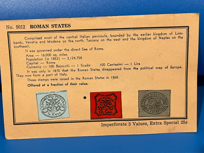 Roman States - 1868