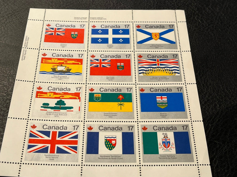 Canadian Provinces Flags sheet. MNH. - Canada Day 1979