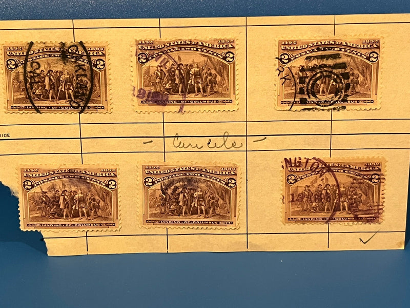 Landing of Columbus - 2c - set of 6