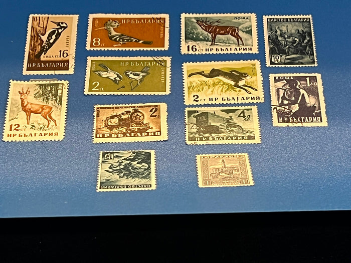 Set of 12 Russian stamps