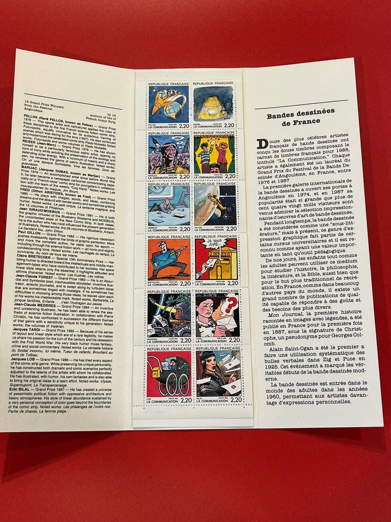 France - Comic strips of france set.