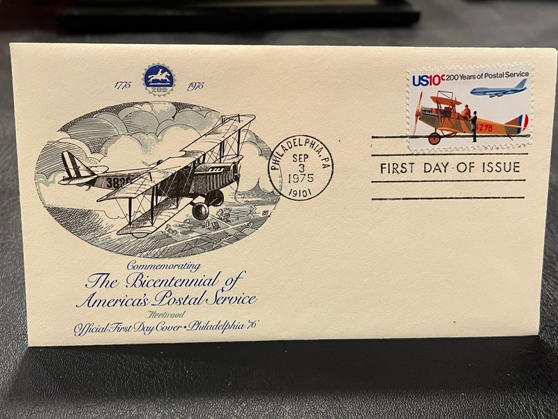 Bicentennial of America's Postal Service - biplane