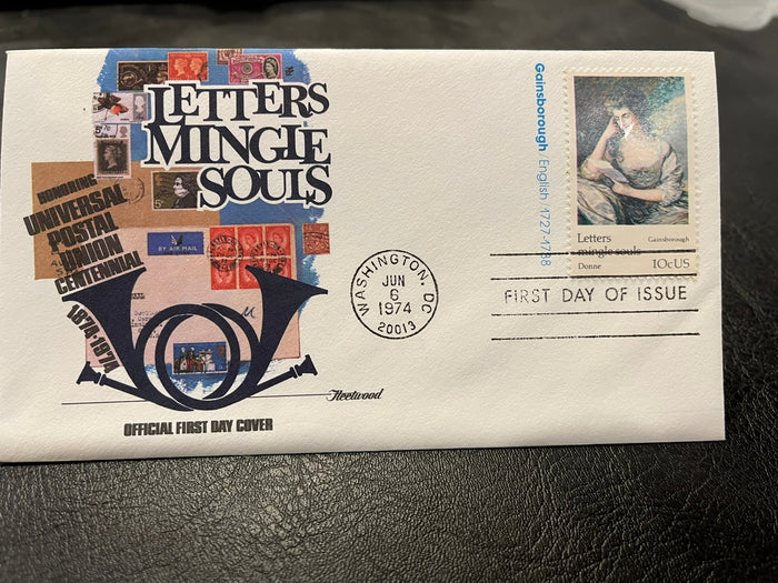 Letters Mingle Souls blue