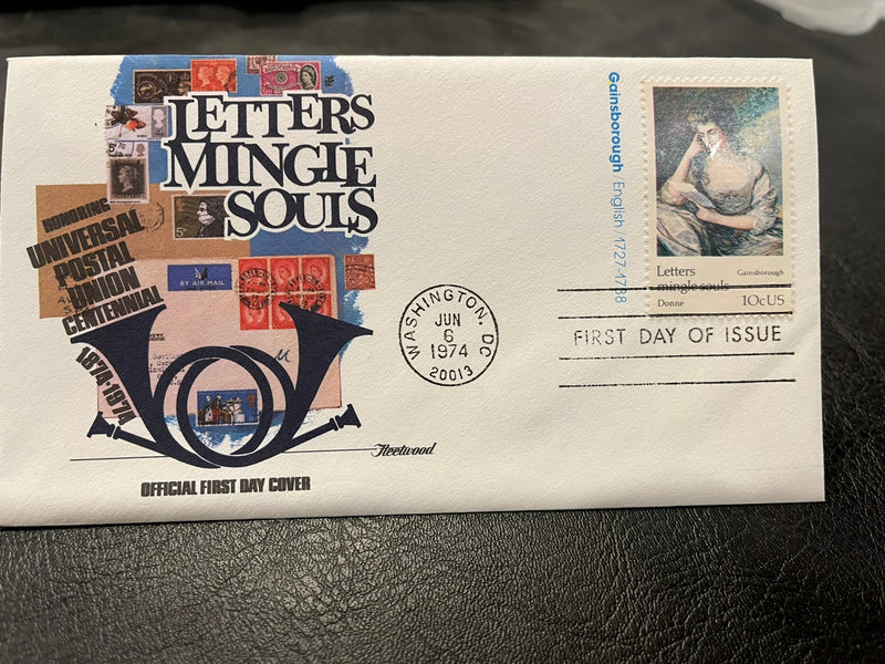 Letters Mingle Souls blue