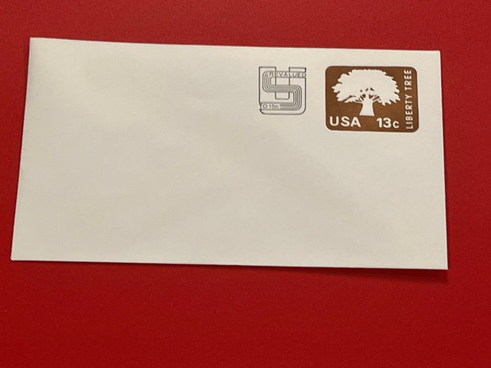 13c Liberty Tree Stamps Envelope revalued to 15c