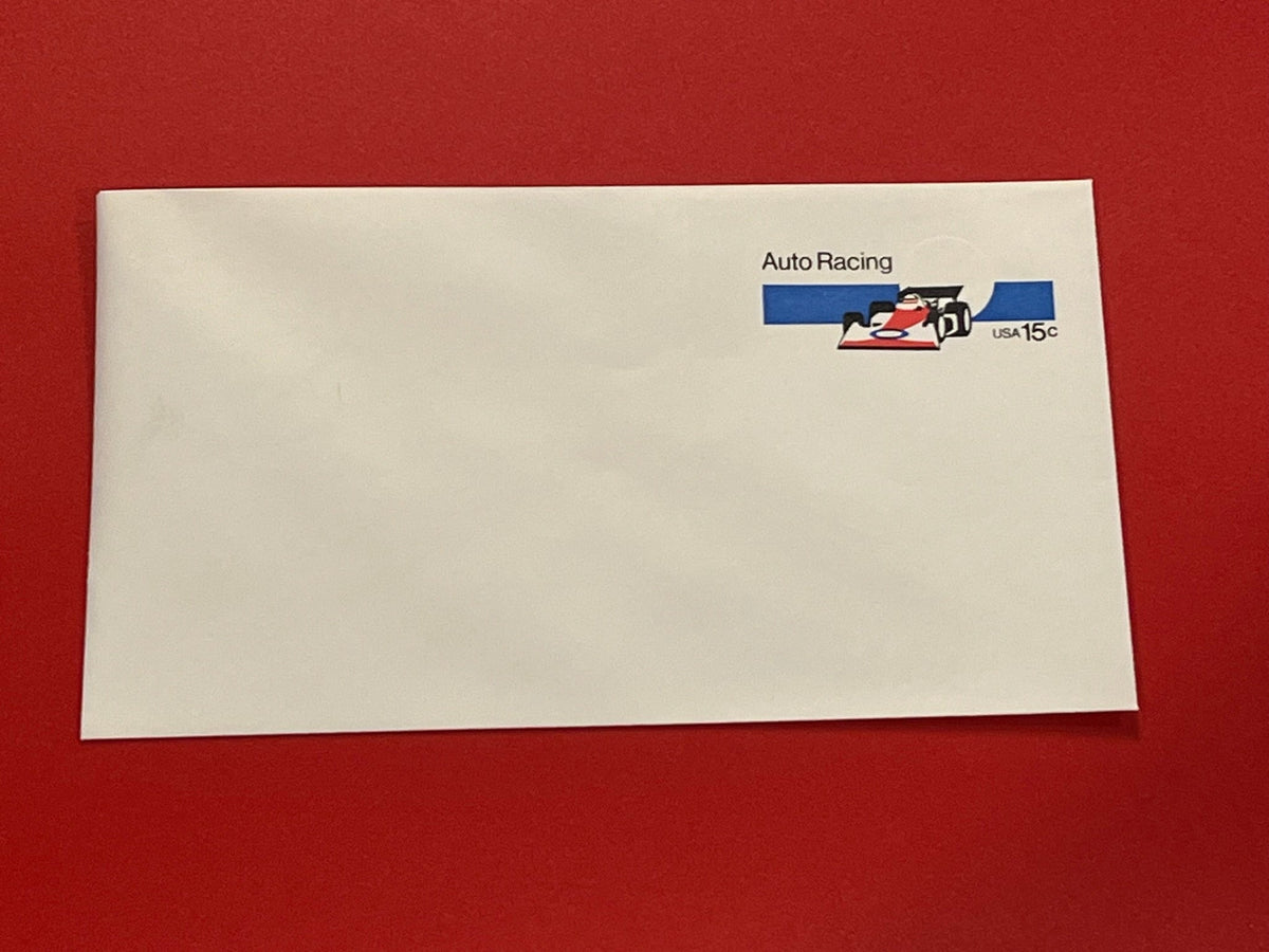 Motor Racing Envelopes 15c Stamps Envelope - Auto Racing – History Bound