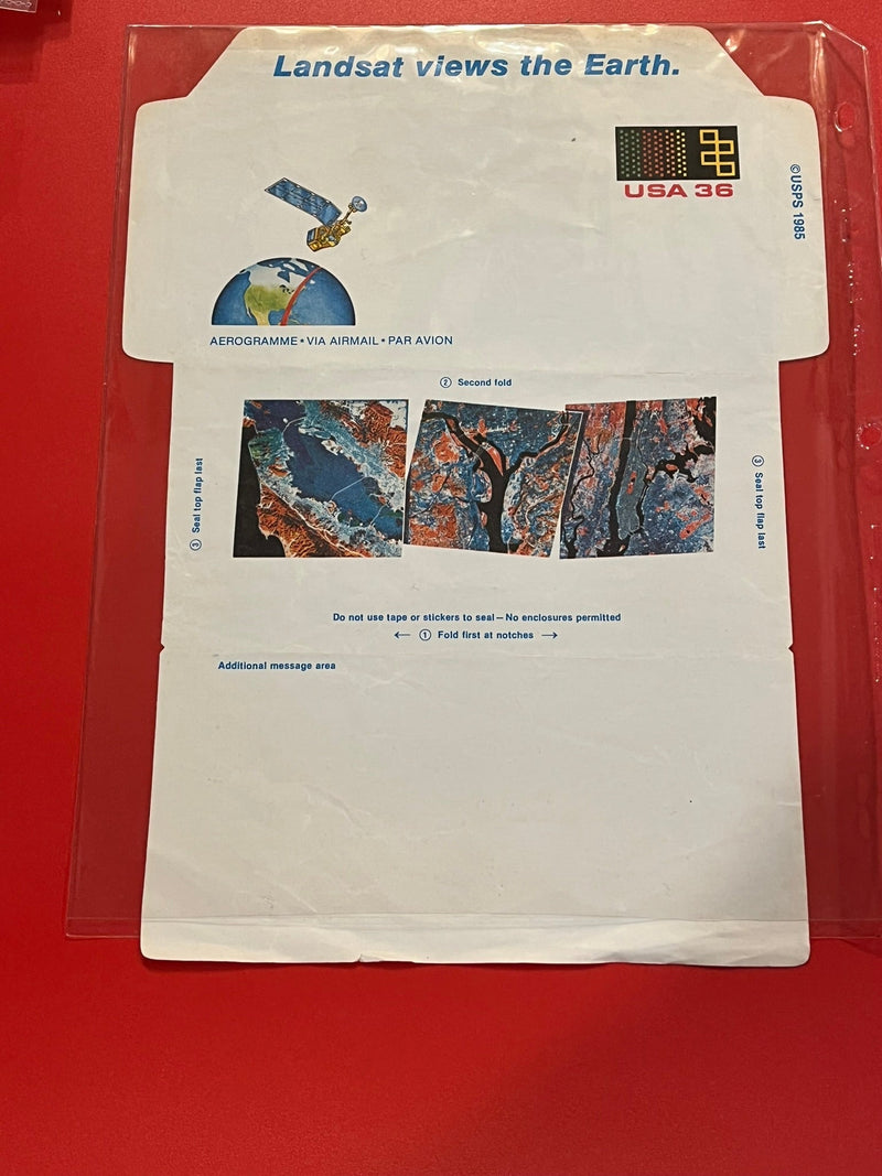 Landset Views of the Earth. 36c prestamped envelope