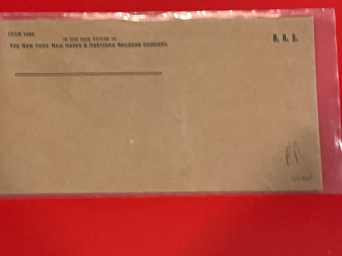 New York, New Haven and Hartford RxR Envelope