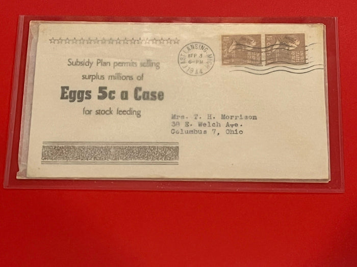 1944 Cachet - Eggs 5c a Casse.