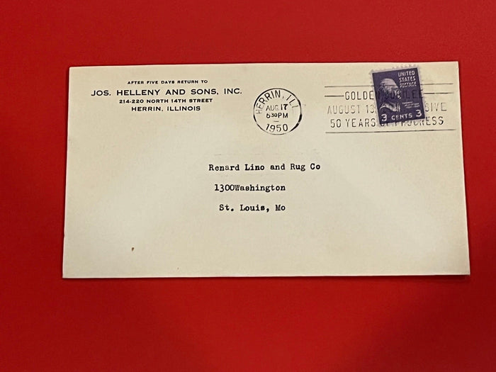Herrin Illinois - Heleny and Sons. Herrin, Ill. fancy Cancel