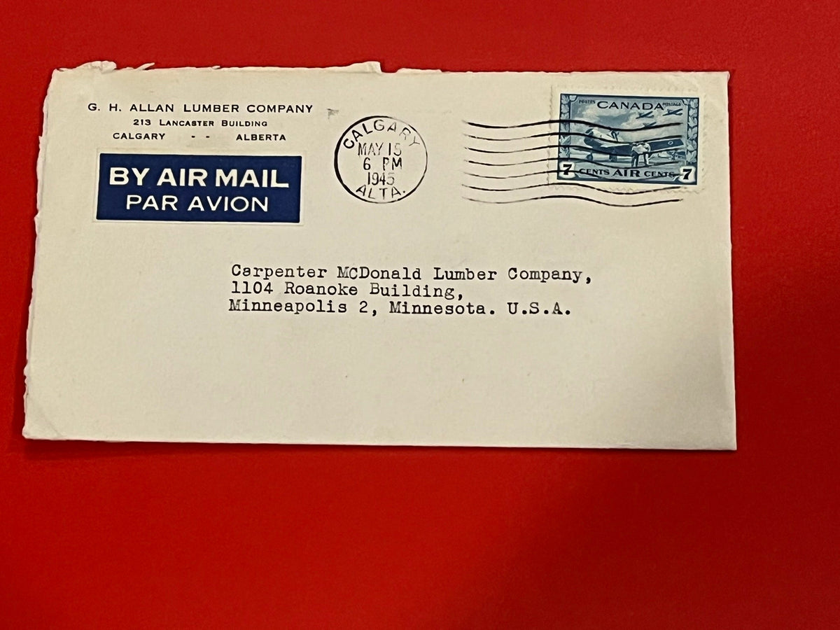 G.H. Allan Lumber Co. - Air Mail WWII