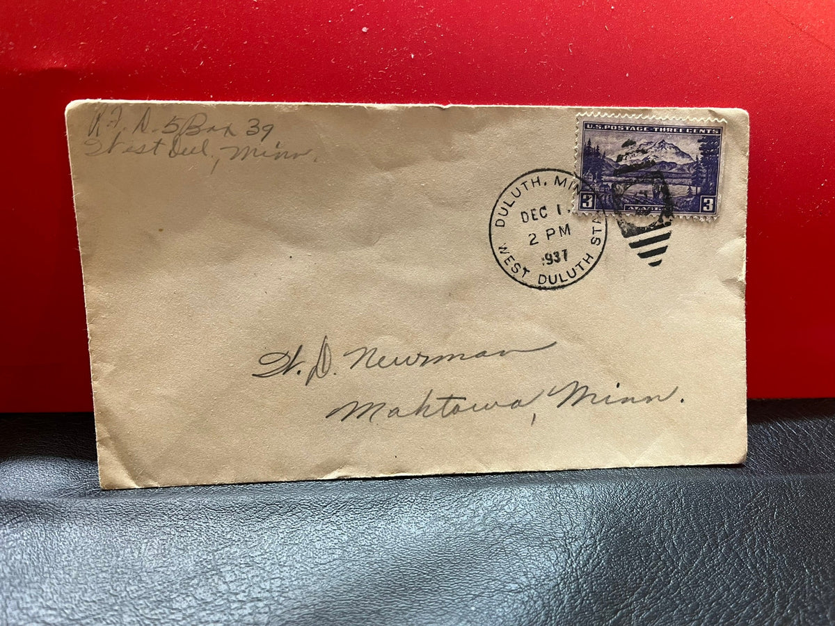 West Duluth RxR R.P.O. cover