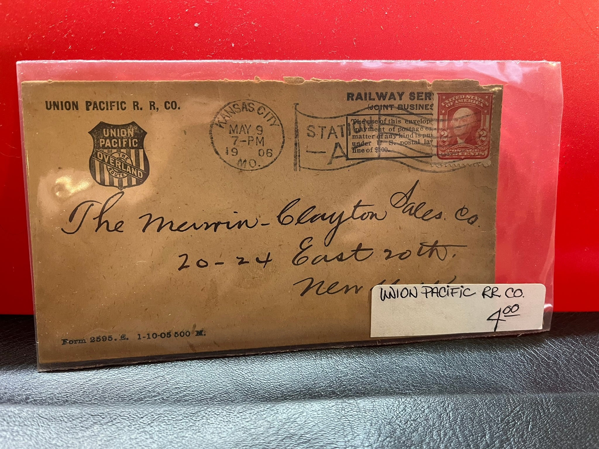 Union Pacific Overland RPO cover – History Bound