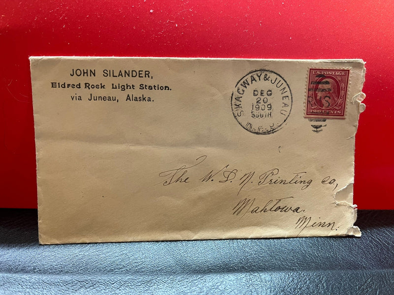 Skagway & Juneau R.P.O. cover