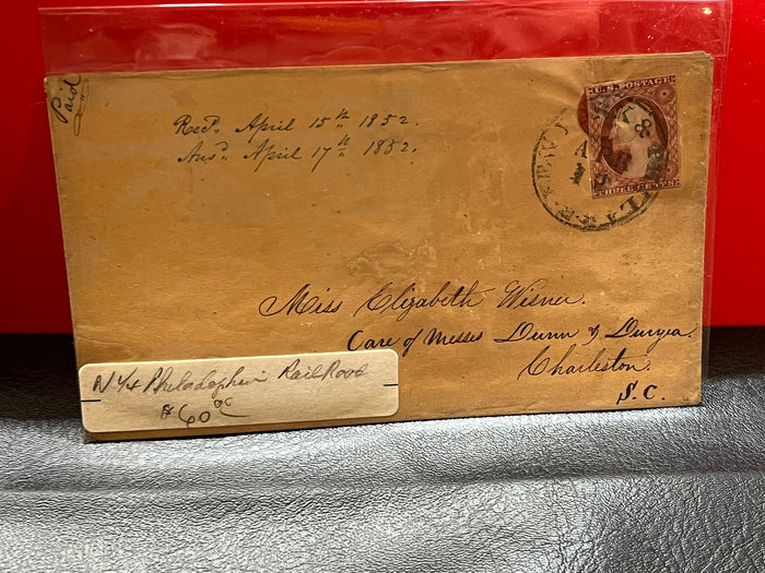 1852  New York, Philadelphia RxR cover