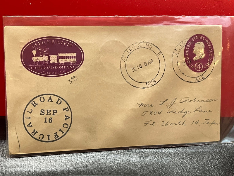 Pacific RR Company Cachet