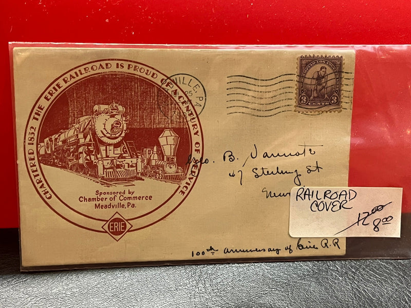 Erie RxR Cantury of Service Cachet