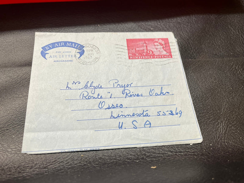 9 Pence - Scotland Air Mail cachet