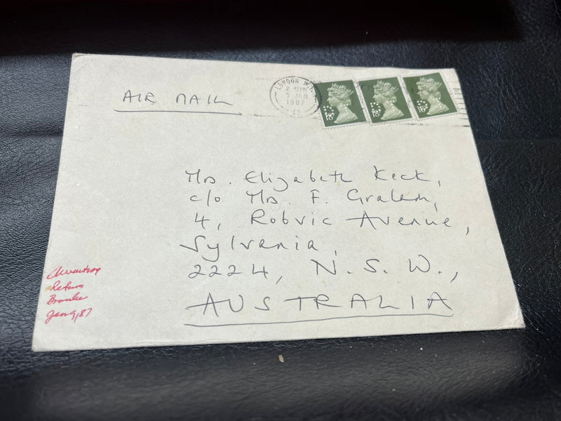 54 pence  Perf.  Great Britain cachet