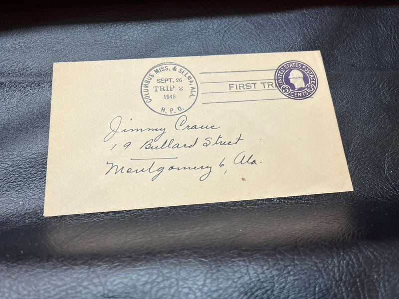 Columbus Mississippi & Selma Alabama HPO cachet