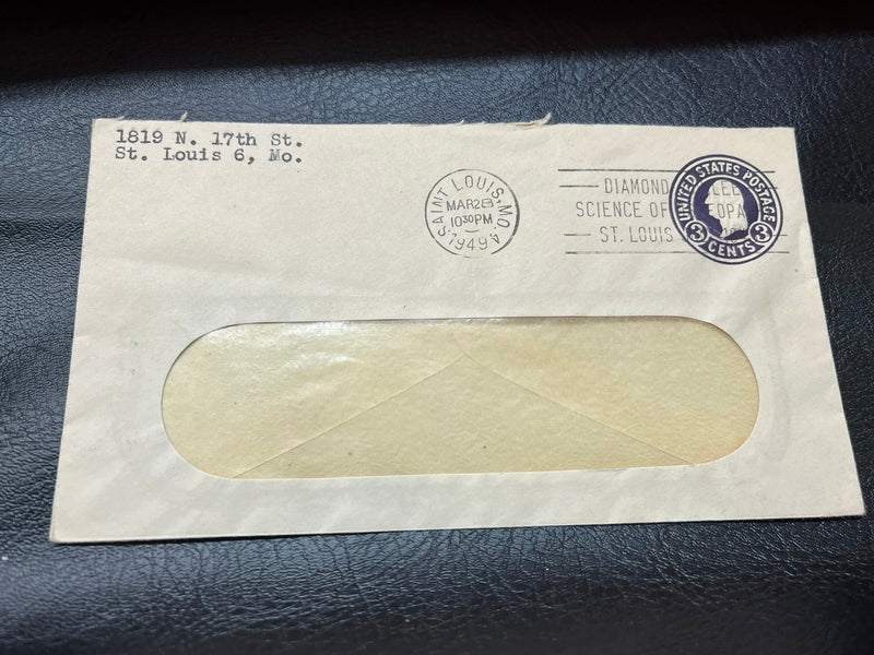 Diamond Jubilee - Science - St.Louis Cancel 1949