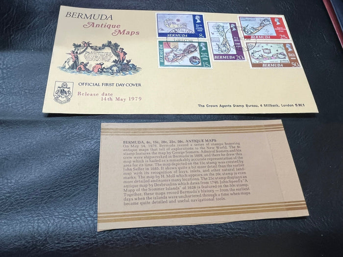 Bermuda "Antique Maps" FDC