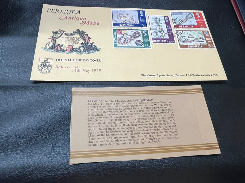 Bermuda "Antique Maps" FDC