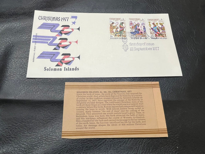 1977 Christmas Cachet - Solomon Islands