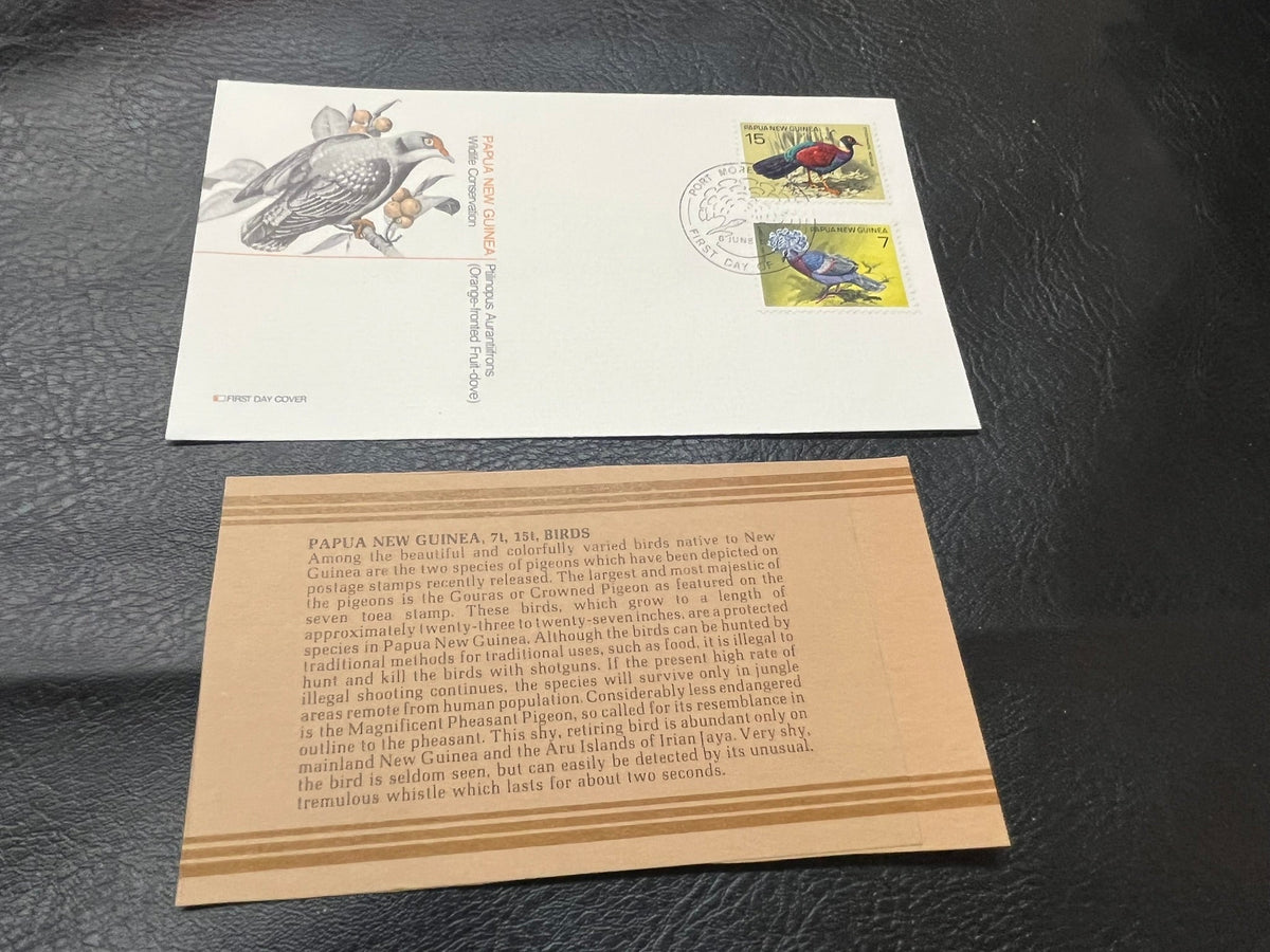 Papua New Guinea Birds FDC