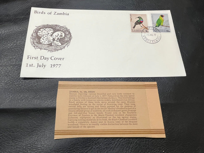 Birds of  Zambia FDC