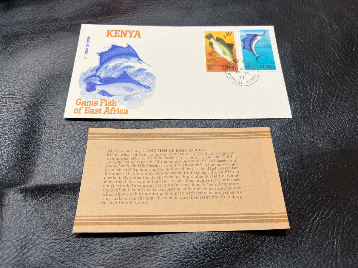Kenya - "Game Fish of East Africa" FDC