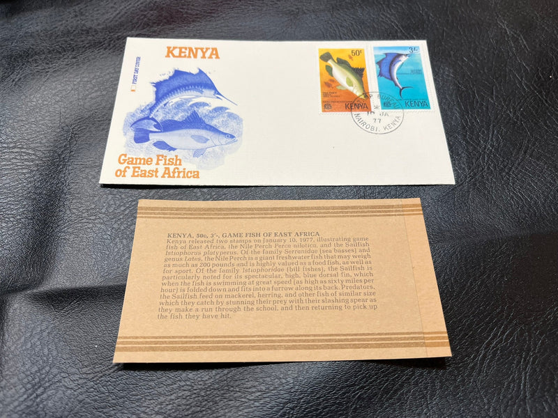 Kenya - "Game Fish of East Africa" FDC