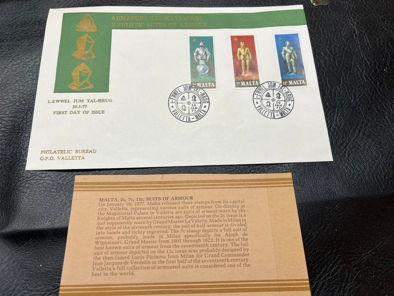 Malta - "Suits of Armour" FDC