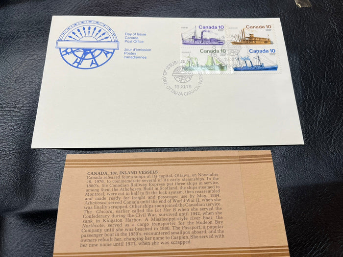Canada- "Inland Vessels" FDC