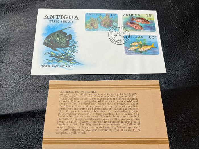Antigua - "Fish" FDC