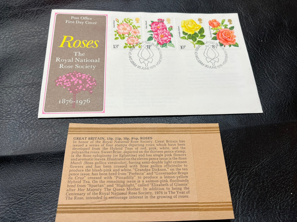 Great Britain - "Roses" FDC