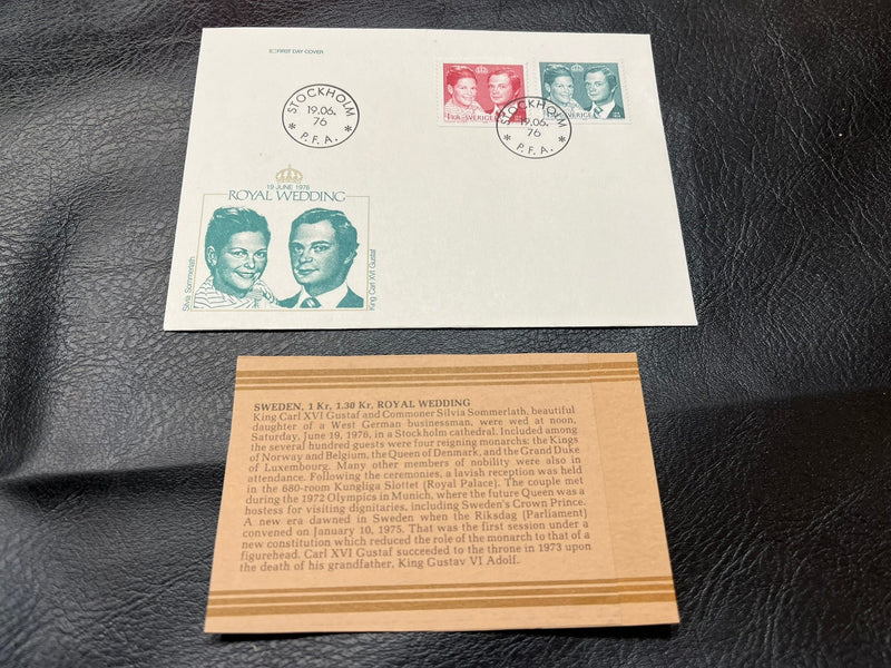 Sweden - "Royal Wedding" FDC