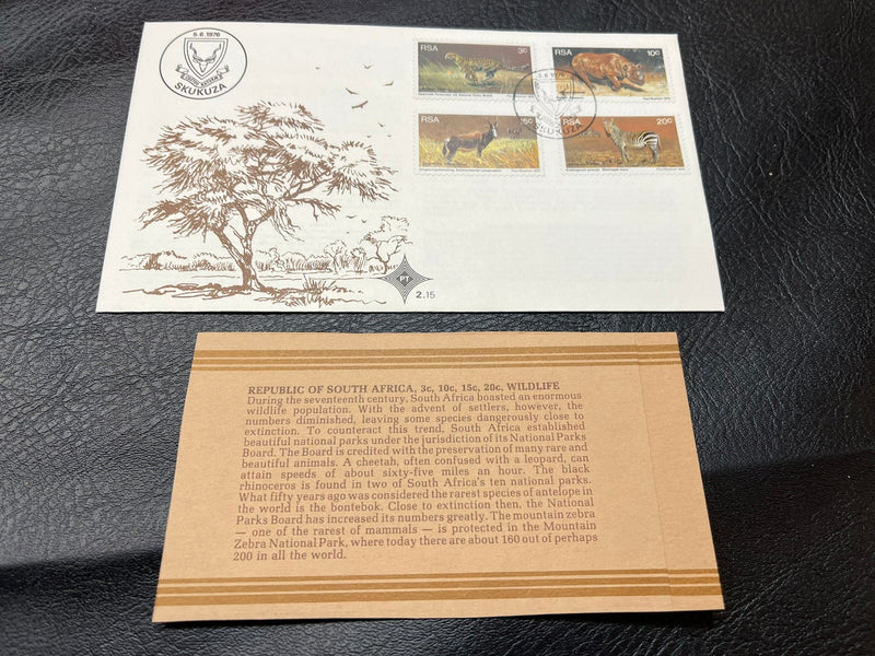 Republic of South Africa - "Wildlife" FDC