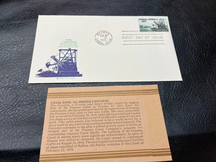 Canal Zone - "Dredge Cascadas" FDC